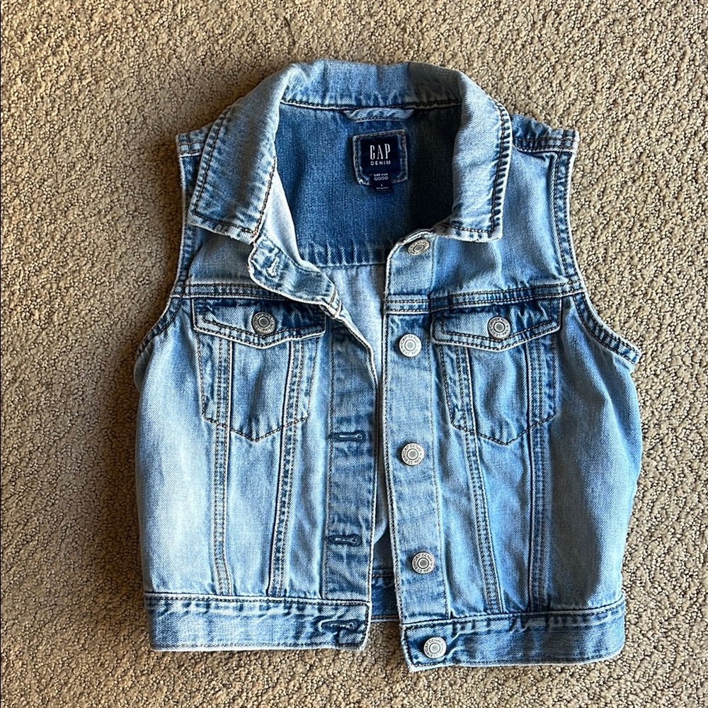 GAP Light Blue Denim Vest